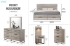 Picture of WESTDEN 3PC/6PC Bedroom Combo Set in Queen/King Size (Grey)