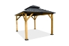 Picture of BOONE 118"x143.5" Double-Roof Gazebo with Galvanized Metal Top