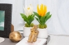 Picture of Set of 3 - ARTIFICIAL Flower Potted Plants 3 Piece Decorative Set