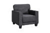 Picture of HERBERT Corduroy Sofa Range (Grey) - 2 Seater (Loveseat)