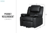 Picture of MATTHEW Zero Gravity Power Lift Recliner Chair *Twin Motor with Adjustable Headrest (Black)