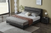 Picture of CUBA Genuine Leather Bed Frame (Dark Grey) - Eastern King Size