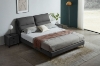 Picture of ROMEO Genuine Leather Bed Frame (Dark Grey) - Eastern King Size