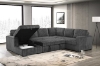 Picture of MICAH Corduroy Sectional Sofa/Pull-Out Sofa Bed with USB & Type-C Charging Ports