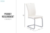 Picture of EDAN High Back Dining Chair with Powder Coating Base (Pearl White) 