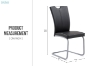 Picture of EDAN High Back Dining Chair with Powder Coating Base (Elegant Black)