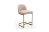 Picture of Kalay 23" Height Bar Stool with Golden Finish Base  for Customized Height Counter Top Only (Pink) 
