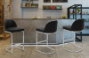 Picture of KALAY 27" Height Bar Stool with Chromed Finish Base (Black)  