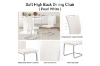 Picture of EDAN High Back Dining Chair with Powder Coating Base (Pearl White) - 2 Chairs in 1 Carton