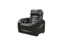 Picture of CALVIA Duo Motor Zero Gravity Adjustable Headrest Reclining Sofa Range with USB Port & LED Lighting +  Cup Holders & Reading Lights (Black)