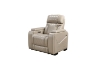 Picture of CALVIA Duo Motor Zero Gravity Adjustable Headrest Reclining Sofa Range (Beige) - Armchair + Loveseat + Sofa Set