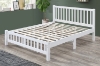 Picture of FORESTER Solid Wood Twin/Double/Queen Size Bed Frame(White) - Queen Size