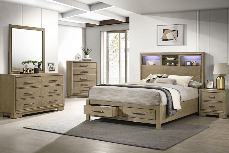 Picture of KENORA Bedroom Combo Set in King Size - 5PC Combo
