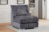 Picture of WINSTON Corduroy Modular Sectional Sofa (Grey) - Armless Chair