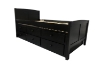 Picture of LAILA Twin Captain's Bed with Storage Trundle(Black)