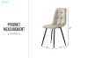 Picture of SAROTO 51" Sintered Stone Top 5PC Dining Set (Gloss White Table + Creamy White Chairs)