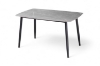 Picture of SAROTO 51" Sintered Stone Top 5PC Dining Set (Matte Grey Table + Charcoal Chairs)