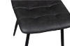Picture of SAROTO 51" Sintered Stone Top 5PC Dining Set (Matte Grey Table + Charcoal Chairs)