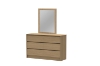 Picture of  MOOK Bedroom Combo Set in Queen Size - 4PC Combo (Light Oak)
