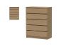 Picture of MOOK Bedroom Combo Set in Queen Size - 5PC Combo (Light Oak)