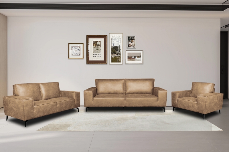 Picture of EASTWOOD Air Leather Sofa Range (Brown)