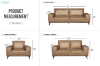 Picture of EASTWOOD Air Leather Sofa Range (Brown)