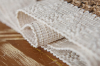 Picture of 376-005 Jute-Striped Woven Table Runner/Bed Runner with Tassel - 78.5"x12"