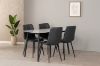 Picture of SAROTO 51" Sintered Stone Top 5PC Dining Set (Matte Grey Table + Charcoal Chairs)