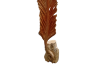Picture of 650-008 46.5" Large Leaf-Shaped Teak Root Carving Sculpture