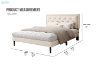 Picture of SHORE Fabric Bed Frame in Double/Queen Size  