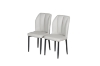 Picture of MIKASA 47" Sintered Stone Top 5PC Dining Set (Grey Table + 4 Light Grey Chairs)