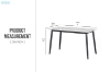 Picture of MIKASA 47" Sintered Stone Top 5PC Dining Set (Grey Table + 4 Dark Grey Chairs)