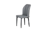 Picture of MIKASA 47" Sintered Stone Top 5PC Dining Set (Grey Table + 4 Dark Grey Chairs)