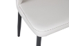 Picture of MIKASA 47" Sintered Stone Top 5PC Dining Set (Crisp-White Table + 4 Light Grey Chairs)