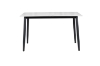 Picture of MIKASA 47" Sintered Stone Top 5PC Dining Set (Crisp-White Table + 4 Light Grey Chairs)