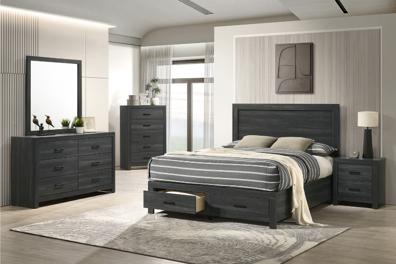 Picture of HAIDEN 3PC/4PC/5PC Bedroom Combo Set in Twin/Double/Queen/King Sizes