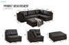 Picture of AUSTEN Foil-Printed Fabric Modular Sectional Sofa Range - 4PC Combo Set (Armlessx2 + Arm Facing Leftx1 + Arm Facing Rightx1)