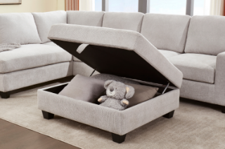 Picture of OSAKA Sectional Sofa (Beige) - Storage Ottoman Only
