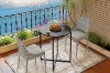 Picture of OTIS D27" Tempered Glass Top Dining Table/Bar Table (Black)