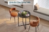 Picture of OTIS D27" Tempered Glass Top Dining Table/Bar Table (Black)