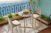 Picture of OTIS D27" Tempered Glass Top Dining Table/Bar Table (Golden)